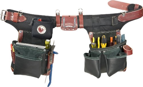 Click Here to See More Images Occidental Leather B9588 Adjust-to-Fit Green Building Tool Belt Set - Black