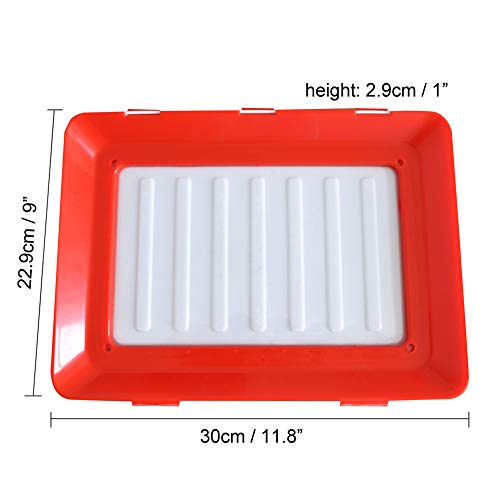 SeaHome Food Plastic Preservation Tray, 2019 New Vacuum Food Preservation Tray Healthy Seal Storage Container Set Kitchen Tools (4 packs) - Thumbnail 2