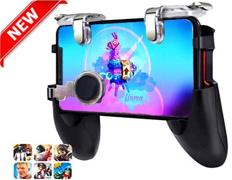 PUBG Mobile Game Controller & Best Shooting Trigger Model 2019 for iPhone Android | Comfortable Gamepad with Shooting Buttons for All Phones Rules of Survival Fortnite PUBG Mobile Game Controller & Best Shooting Trigger Model 2019 for iPhone Android | Comfortable Gamepad with Shooting Buttons for All Phones Rules of Survival Fortnite