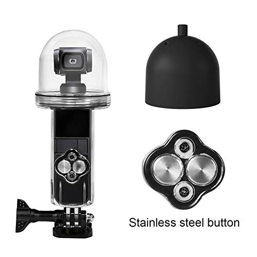 Efaster Sports Camera Waterproof Housing Case Protective Cover,Protective Underwater Diving Shell 60 Meters Waterproof Housing Case for DJI OSMO Pocket Camera (Clear)