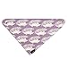 Milkbarn (Zebi Baby) Kerchief Bib (Purple Hedgehog)
