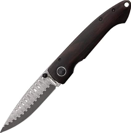 Amazon Com Boker Plus 01bo101dam Damascus Gent 1 Pocket Knife With 3 1 4 In Straight Edge Blade Brown Boker Gent I Sports Outdoors