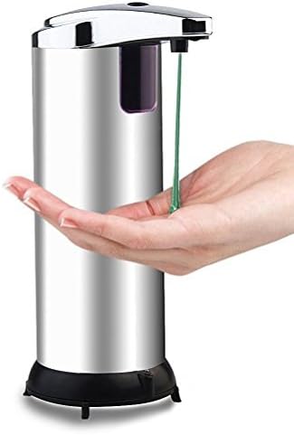 Stainless Steel Automatic Soap Dispenser Touchless Soap Dispenser Infrared Sensor Pump Bathroom Kitchen Handsoap Dispenser 8 OZ.