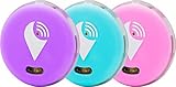 TrackR pixel - Bluetooth Tracking Device. Item Tracker. Phone Finder. iOS/Android Compatible - 3 Color, Aqua, Purple, & Pink.
