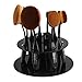 Cosmetic Tool,TOOPOOT 10 Hole Oval Makeup Brush Holder Drying Rack Organizer (black)