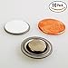 AOMAG® Round Magnet with Adhesive for Buttons Name Tags Lapel Pins, 10 Sets/Pairs