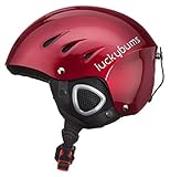 Lucky Bums Snow Sport Helmet with Fleece Liner, Red, Small