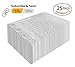 ABC Clear Bubble Out Bags, 6 x 8.5 Inches. Pack of 25 Polyethylene Self Seal Bubble Pouches. Cushioning Clear Bubble Bags for Packing. Clear Bubble Envelopes. Clear Bubble Out Pouches