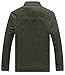 WenVen Mens Utility Heavyweight Warm Parka Cotton Twill Jacket (Army Green,M)