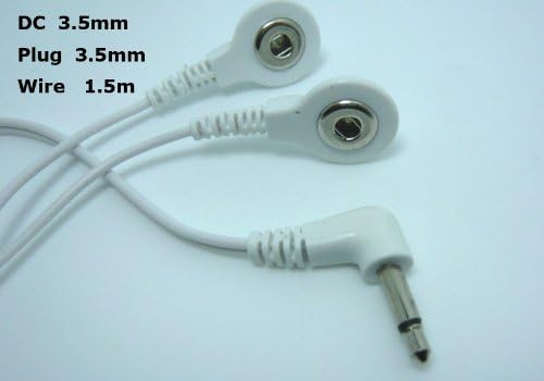 DC 3.5mm 2 in 1 Head Snap 3.5mm Electrode Wires /Cable for Digital Device and Tens Machine (2)