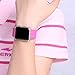 YC YANCH Compatible with for Apple Watch Band 38mm 40mm, Soft Silicone Sport Band Replacement Wrist Strap Compatible with for iWatch Series 5/4/3/2/1, Nike+, Sport, Edition, M/L, Dragon Fruit