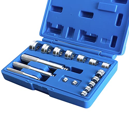 ATPEAM Bearing Race and Seal Bush Driver Set 17 Pcs Bearing Driver Set