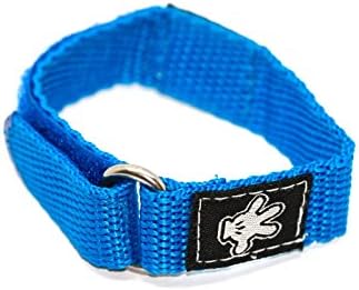 DISNEY 16MM MICKEY MOUSE HAND BLUE SLIP THRU ONE PIECE WATCH BAND STRAP