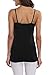 V FOR CITY Shelf Bra Camisoles for Women Undershirts with Built in Bra Tank Tops Cami Black XL