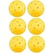 Yellow Pickleballs, Bulk Set of 75mm Official Size Balls (40 Hole Pattern) – Two Piece Construction for Accuracy & Balanced Flight - Outdoor Game, Practice, Training Polymer Balls for Standard Paddles