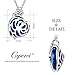 Caperci Silver Cupid's Arrow Heart Blue Sapphire Pendant Necklace for Women, 18