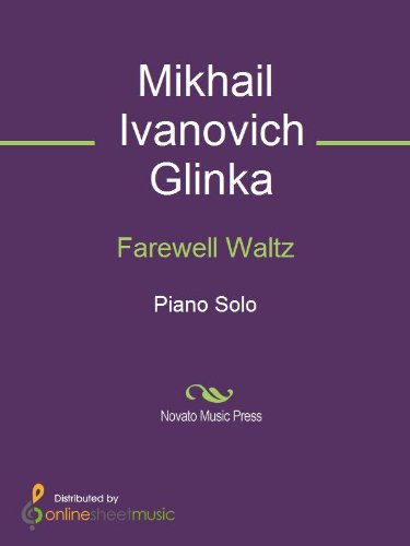 Farewell Waltz Piano Kindle Edition By Mikhail Ivanovich -