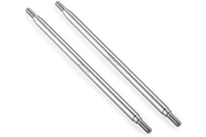 QUPA AM STORE RC Stainless Steel Suspension Links 125mm Chassis Linkages Set for 1/10 Scale Upgrades SCX10 TRX4 RC Crawler Car Accessories