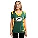 Green Bay Packers Women's Green Draft Me Jersey V-Neck T-Shirt