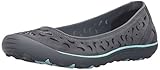 Skechers Women's Earth Fest Flat, Charcoal, 7.5 M US