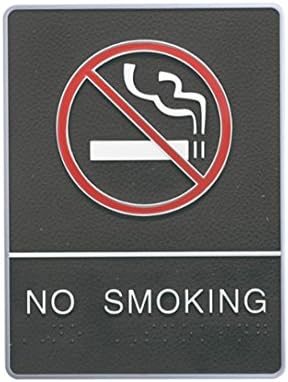 No Smoking Sign,Keep Smokers Away,Self Adhesive, 5.9''X7.9",No Smoking Symbol Sign For Buiness and Home by HepiSign