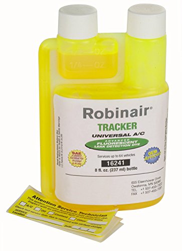 Robinair 16241 Tracker Universal A/C Fluorescent Dye - 8 oz. Bottle