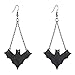 Halloween Dangle Earrings Set - Pack of 4 Pairs Halloween Costume Earring for Women Long Skull Cobweb Spider Pumpkin Bat Tassel Drop Earrings Jewelry Set, Hypoallergenic