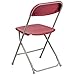 Flash Furniture Hercules Series Plastic Folding Chair - Red - 650LB Weight Capacity Comfortable Event Chair - Lightweight Folding Chair