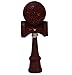 Kotaro Kendama Beech Hardwood Pro Kendama with Red and Black Crackle Finish Deluxe Pro Toy Catch Game with Extra String and Carrying Holster