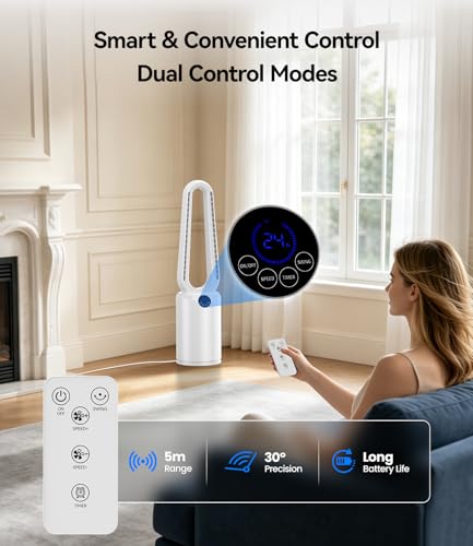 88cm 24 Speed Fan with Filter, 90° Oscillation, Timer 12h, Remote Control 5 m, Quiet - for Room, Office, Living Room