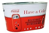 The Tin Box Company 770487 Coca Cola Large Galvanized Party Tub with Handles
