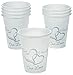 Lot of 50 Plastic Disposable Two Hearts Wedding Cups 16oz