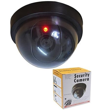 HOME BUY Dummy Fake Security CCTV Dome Camera with Flashing Red Led Light