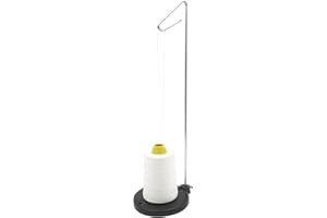Single Thread Spool Holder Stand with Heavy Plastic Base for Sewing, Embroidery, Quilting, Serger Machines, NOT Adjustable He