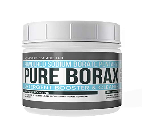 Borax Powder (2 lbs.)) by Earthborn Elements, Resealable Tub, All-Natural Multipurpose Cleaner, Detergent Booster, and Slime Ingredient