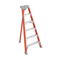 Louisville FT1504 - Escalera de fibra de vidrio para trípode (tipo IA, capacidad de carga de 300 libras, 4 pies)