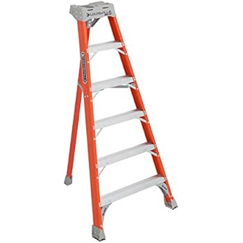 Louisville Ladder 6-Foot Fiberglass Tripod Ladder, 300-Pound Capacity, Type IA, FT1506