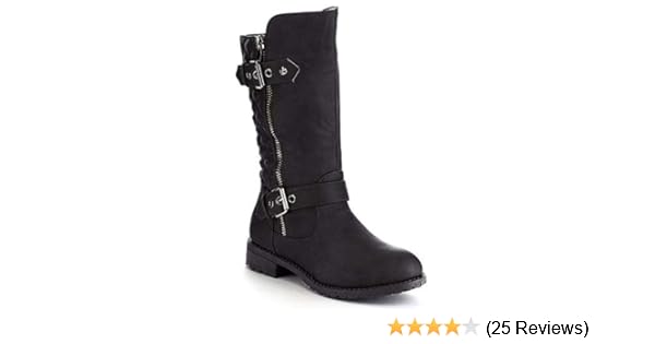 girls black riding boots