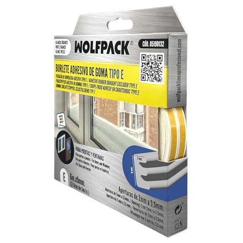 Boudin élastique "E" 6 m x 9 mm, blanc