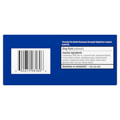 THERAFLU MAX STRENGTH FLU SYMPTOM RELIEF – 20 CAPLETS PLUS THERAFLU MAX STRENGTH NIGHTTIME FLU MEDICINE FOR FLU SYMPTOM RELIEF- 20 CAPLETS COMBO PACK