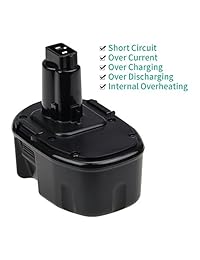 Reemplazo de 3,6 Ah para batería Dewalt de 14,4 V XRP Ni-Mh DC9091 DW9091 DW9094 DE9091 DE9092 herramientas de alimentación inalámbricas, 2 paquetes.