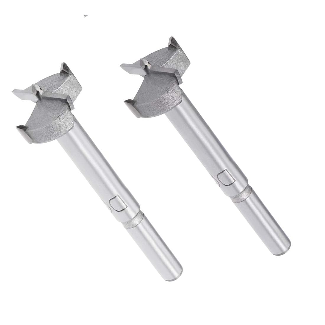 MACHSWON 2PCS Forstner Drill Bits Tungsten Carbide Wood Hole Saw Opener Drill Bit 24mm Woodworking Drilling Bit Cutter