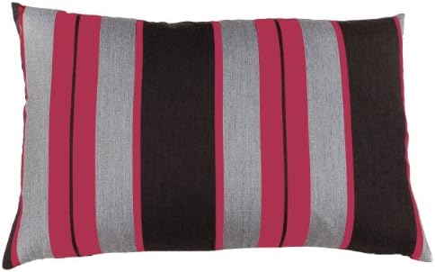 Scatter Box Raya Luxurious Satin Soft Stripe Feather Filled Cushion, 40 x 60 cm, Pink