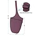 Gonex Yoga Mat Bag, Yoga Mat Carry Bag Tote Sling Carrier for Women with 1 Large Open Pocket & 1 Interior Zipper Pocket Adjustable Shoulder Strap Washed Canvas, Purplethumb 2