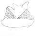 Franterd Bikini Chain, Retro Fashion Bra Body Sequin Necklace Chain (Flower)