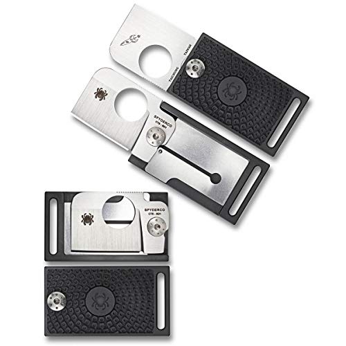 Spyderco Squarehead Lightweight Folding Knife - Black FRN Handle with PlainEdge Flat Chisel CTS BD1 Steel Blade and LinerLock - C193PBK