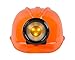 Light-up Hard Hat Including Miner, Railroader, Builder and Spelunker Helmet Labels (Orange)