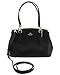 COACH Crossgrain Leather Christie Carryall Shoulder Bag Handbag Black 36606
