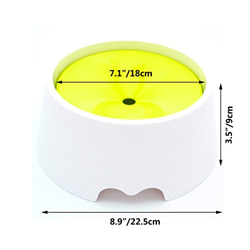 Dog Water Bowl No Spill Dripless Pet Water Food Bowl for Dogs and Cats, 1000ML(34OZ), Spill-Proof/Anti-Dust/Anti-choking/Anti-Gulping - Water or Food Dog Bowls - Thumbnail 3