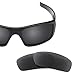 Revant Replacement Lenses for Oakley Crankshaft sunglasses, UV Protection, Anti-Scratch and Impact Resistant, Polarized Stealth Black
